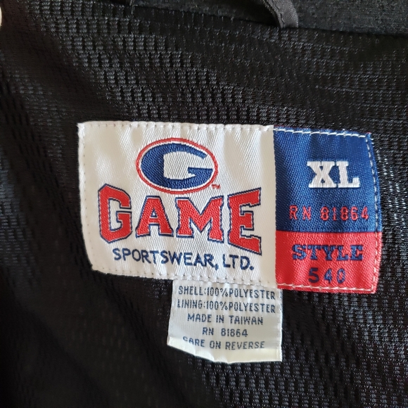 Vintage 90,s Retro Blue GAME SPORTSWEAR Full Zip Windbreaker Jacket Size XL - Picture 13 of 13